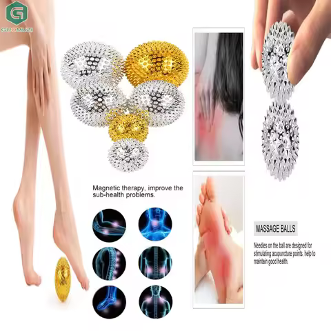 1/2pcs Yoga Fitness Ball Durable Spiky Massage Ball Trigger Point Sport Fitness Hand Foot Pain Relie