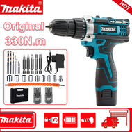 Makita Drill Cordless Drill Tools Power Tools Drilling Tools Wall Drill Electronic Tools Cordless Drill Sets 12V Rechargeable Drill Bit Sets for Metal Wood and Concrete Drill Sets