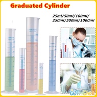 W.D. Plastic Measuring Cylinder Laboratory Test Graduated Tube Experiment Test Measuring Cylinder