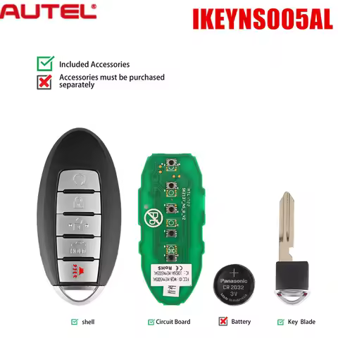 AUTEL IKEYNS005AL for Nissan 5 Buttons Smart Universal Key for KM100 KM100E IM508 IM608 PRO