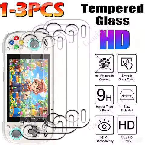 1/3PCS 9H HD Tempered Glass For AYN Odin 3 6Inch GameHero ON AYNOdin3 Odin3 Games Screen Protection 