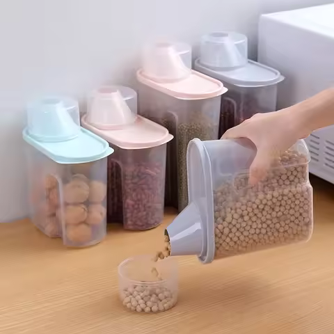 Rice Bucket Flour Storage Tank Moisture-proof Insect Proof Sealed Household Rice Jar Miscellaneous G