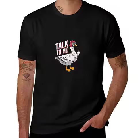 TOPGUN Talk to me goose design T-Shirt Fashion Simple Casual Tee Shirt