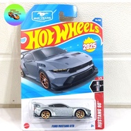 Hotwheels Ford Mustang GTD 2025 Silver Diecast Car Toy 1: New and Sealed64