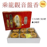 Chenglong Guanyin Pagoda Incense/1 Hour, 3 Hours Pagoda Incense/1 Box 240 Pieces/Bodhi Pagoda Incens