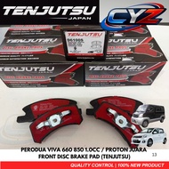 Tenjutsu Japan Front Brake Pad Perodua Viva 660 850 1.0CC / Proton Juara (D6100S)