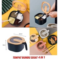 4 compartment spice container / spice container