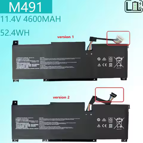 M491 OEM quality Laptop Battery for MSI Modern 15 A10M A11 11.4V 52.4WhM Stealth 15M A11M Summit B15