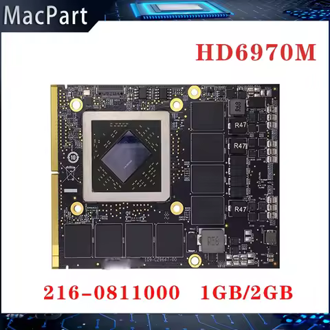Original HD6970M HD6970 HD 6970 video card 1GB 2GB For Apple IMac 27 " A1312 2011 2010 216-0811000 g