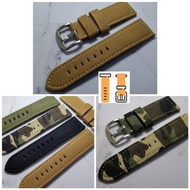 24mm 錶帶 尼龍織布面 軍錶帶（黑色 杏啡 迷彩 軍綠）(合用: 24mm錶帶 Panerai錶帶 沛納海錶帶 )