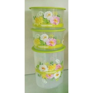 Tupperware Flora Raya One Touch Set - Same As Picture