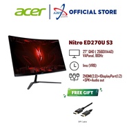 ACER Nitro ED270U S3 / ED270US3 27" CURVED GAMING MONITOR ( 27" VA QHD / 1MS / 180HZ / AMD FREESYNC 