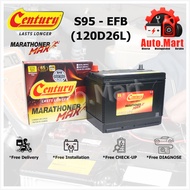 Bateri Kereta / Car Battery - Century Marathoner Max - EFB - S95 / 120D26L