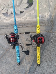 Cần Kaizen unicom 2 khúc màu Vàng chanh - Xanh dương