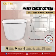 Bright Cabin COTTA Ceramic Cistern  Fitting for water tank complete set ceramic water closet push bu