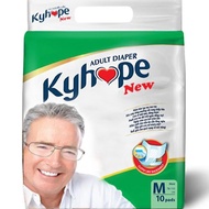 Kyhope Adult Diapers Size M, Size L / XL 10 Pieces