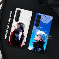 HP Infinix Hot 60 Pro Case - Infinix Hot 60 Pro Glass Softcase - Gojo Satoru Case - Infinix Hot 60 P