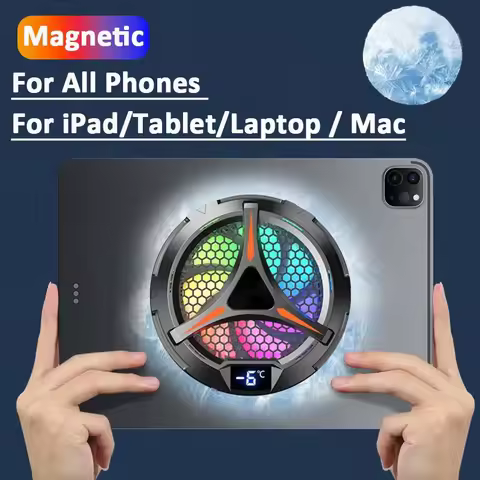 Cooling Radiator phone Magnetic Cooler for Dedicated Tablet with Aluminum Laptop Tablet Holder Stand