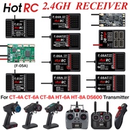 HotRC 4/5/6/8CH RC Receiver 2.4GHz Multi Channels Receivers with Gyro Long Range for CT-4A CT-6A CT-