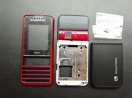 手機:維修零件:外殼:SONY ERICSSON G502 紅黑色外殼組