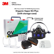 {VALUE DEAL} 3M™ Secure Click Professional Painter Respirator Set/ HF-800SD Series/ D8051 Organic Va