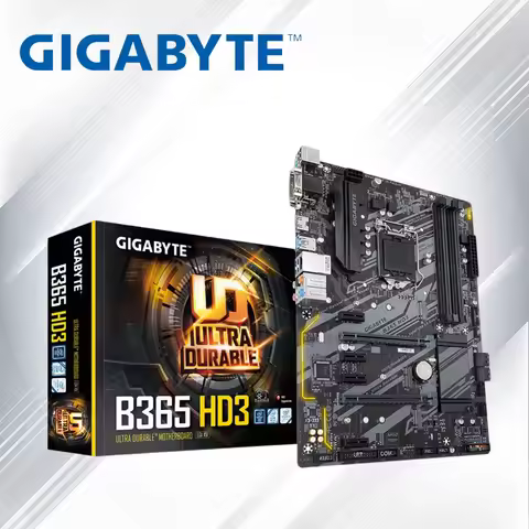 NEW GIGABYTE B365 HD3 Motherboard Intel B365 LGA 1151 DDR4 ATX M.2 VGA DVI Core