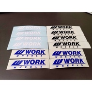 Sticker Work S1 Sticker Work Meister 1set(4pc)Myvi Alza Axia Saga Blm Wira Jazz Vios Ctiy Yaris/Spor