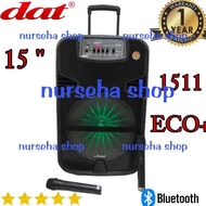 Speaker Aktif Portable 15 Inch Dat 1511 Eco+ Bluetooth Original