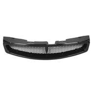 Casytw Front Bumper Hood Mesh Grille Gloss Black Grills For G35 2-Door Coupe 2003-2007