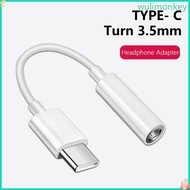 WU 7cm Portable Type C to 3 5mm Earphone Adapter Cable USB C Male to 3 5mm Female Round Hole Convert