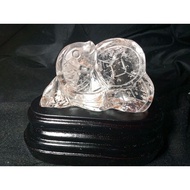 < Jinghua > Crystal White Goldfish Gold Jade Full House, More Than Years Comes With A Real Seat 02J4