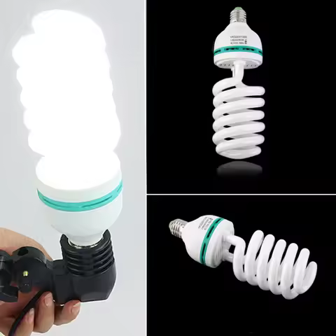 E27 45W/135W/150W 5500K Bulb Daylight Lamp Lighting Lamp Photo Studio Light for Photography Studio W