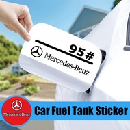 1Pcs Personalized and fashionable 95 car fuel tank cap decorative sticker for Mercedes Benz E200 E30