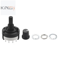 3P4T 3 Pole 4 Position Single  Band  Rotary Switch w Knob