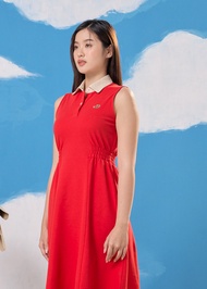คร็อคโคไดล์ชุดเดรสยาวคลุมเข่าสีแดงมะเขือเทศเชอร์รี CROCODILE CHERRY TOMATO MIDI DRESS