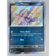 Dark type - Pokemon card - Shiny Paldean Wooper 180/091