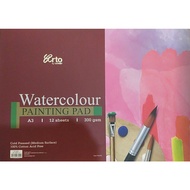 Water Color Paper A3/Campap Arto A3 WaterColour Painting Pad 300GSM- Red