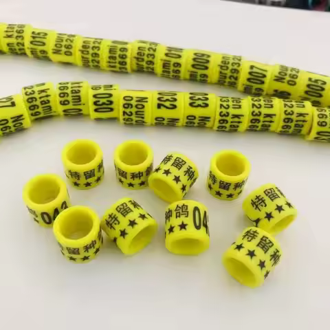 50Pcs Personalized Pigeon Ring,Inner 8mm,Customized Pigeon Leg Bands with Name,Phone Number,for Bree