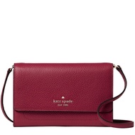 Kate Spade Harlow Wallet On a String in Blackberry Preserve