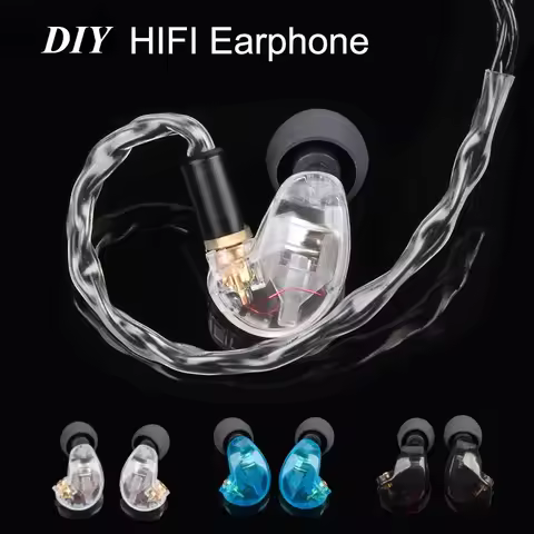 DIY Hi-FI MMCX stereo Noise Canceling 3.5MM In ear Earphones With Separate Cable headset For Shure S