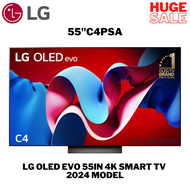 LG OLED evo 55in 4K Smart TV OLED55C4PSA 2024 Model