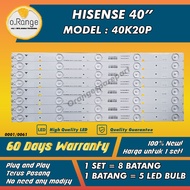 40K20P HISENSE 40" LED TV BACKLIGHT(LAMPU TV) HISENSE 40 INCH LED TV 40K20 40k2 40k2p