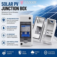 RUSSIK 1Pcs Waterproof Distribution Box, HT-2 IP65 Waterproof Breaker Box, Durable 2 Way PC ABS Plas