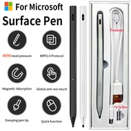 For Microsoft Surface Smart Active Stylus Pen Magnetic Rechargeable Pen For Surface Pro X / 8 / 7/6/5/4/3 / Go 2 / GO 3