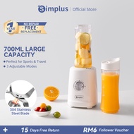 Simplus Multi-functional Blender | 700ml Large Capacity | Portable Dual Travel Cups | 3 Adjustable M