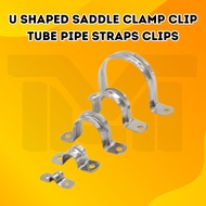 Local Malaysia Stainless Steel / METAL IRON(GI) U Shaped Saddle Clamp Clip Tube Pipe Straps Clips / 