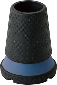 Alphax Rubber Tip Replacement Rubber Anti-Slip Replacement Stick Rubber Easy to Walk Pittank, Blue, 