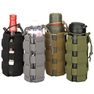 Molle Bag Upgraded Tactical Water Bottle Pouch Bag Military Outdoor Travel Hiking Drawstring Water Bottle Holder Kettle Carrier Bag