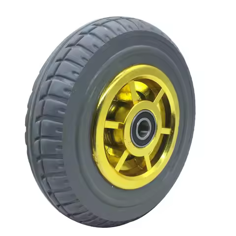 3/4/5/6-Inch Mute Rubber Wheel Heavy Duty Push Wheel Universal Bearing Trolley Wheels Casters