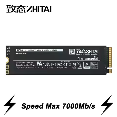 ZhiTai Internal SSD Nvme 2.0 500Gb 1Tb 2Tb 4Tb PCIe 4.0X4 Solid State Drive hdd Max Up 7000Mb Hard D